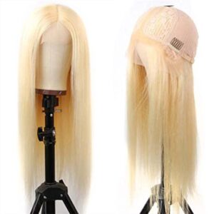 blonde t part wig