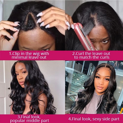 how to install a v part wig